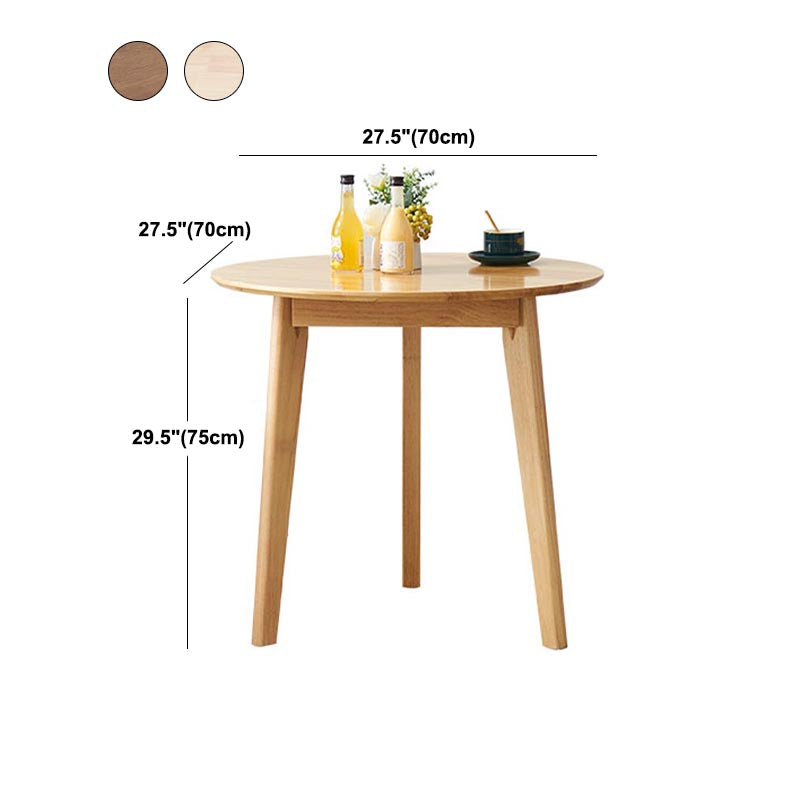 Solid Wood Top Dining Table Contemporary Dining Table with 4 Legs
