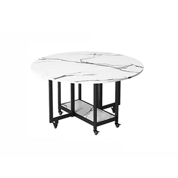 Modern Tripod Base Dinette Table Chipboard Folding Table Home Furniture (only Table)