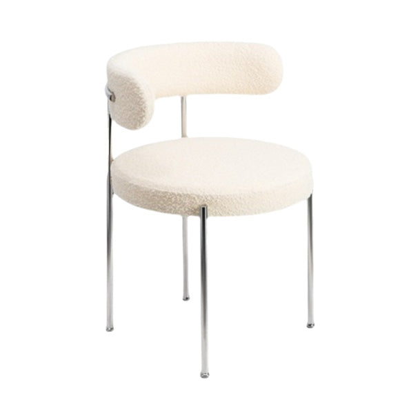 Modern Style Upholstered Side Chair Open Back Dining Chair for Dining Room