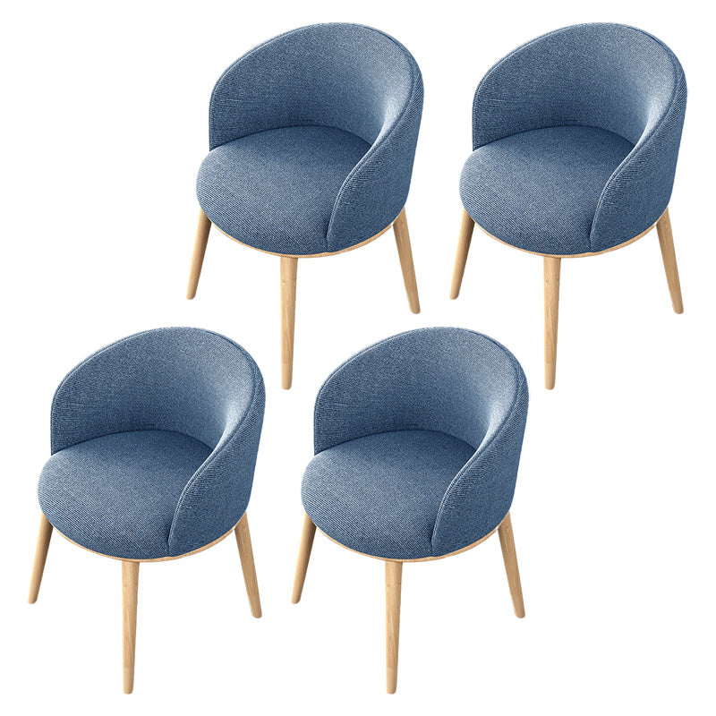 Glam Style Parsons Arm Chair Indoor Dining Chair with Metal Base