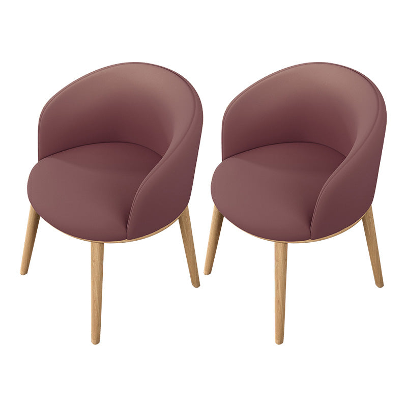 Glam Style Parsons Arm Chair Indoor Dining Chair with Metal Base
