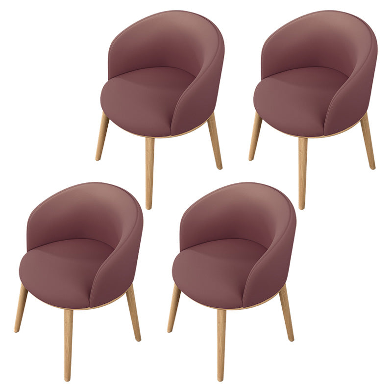Glam Style Parsons Arm Chair Indoor Dining Chair with Metal Base
