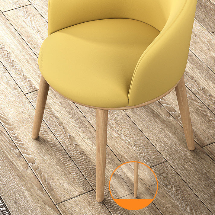 Glam Style Parsons Arm Chair Indoor Dining Chair with Metal Base
