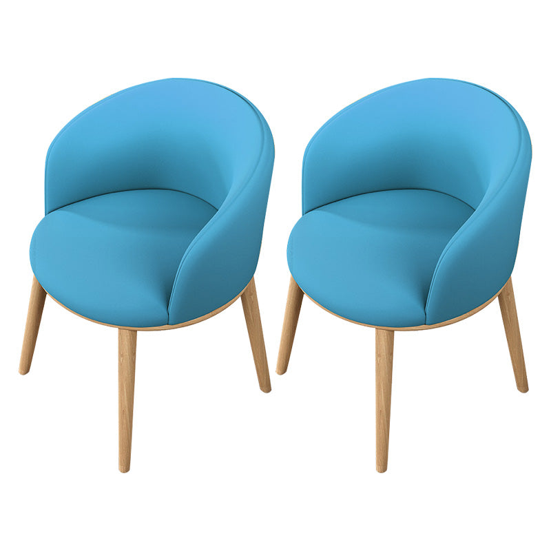 Glam Style Parsons Arm Chair Indoor Dining Chair with Metal Base