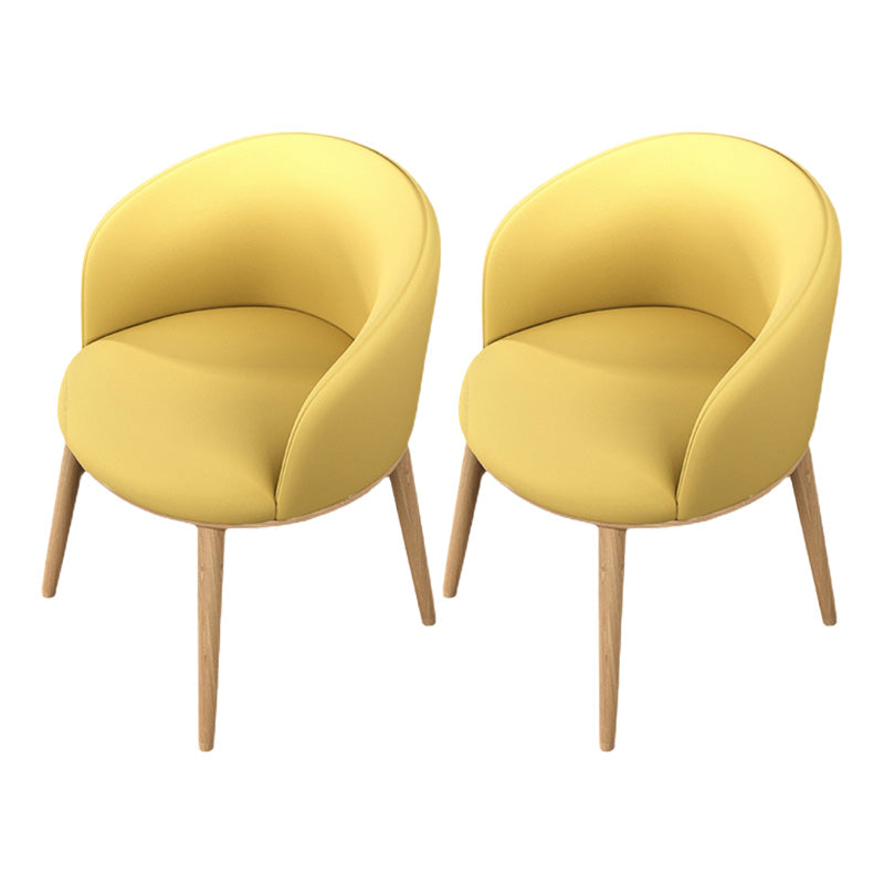 Glam Style Parsons Arm Chair Indoor Dining Chair with Metal Base