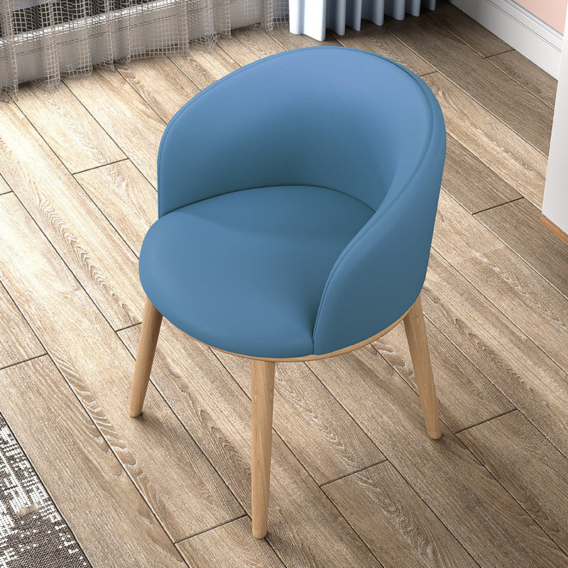 Glam Style Parsons Arm Chair Indoor Dining Chair with Metal Base