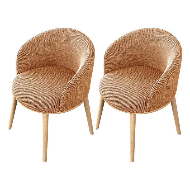 Glam Style Parsons Arm Chair Indoor Dining Chair with Metal Base