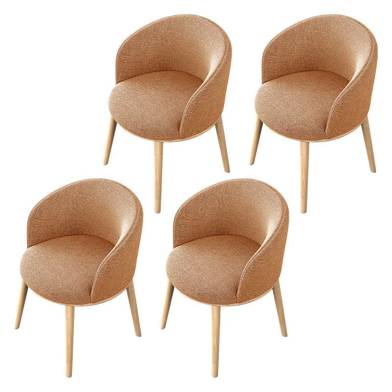 Glam Style Parsons Arm Chair Indoor Dining Chair with Metal Base