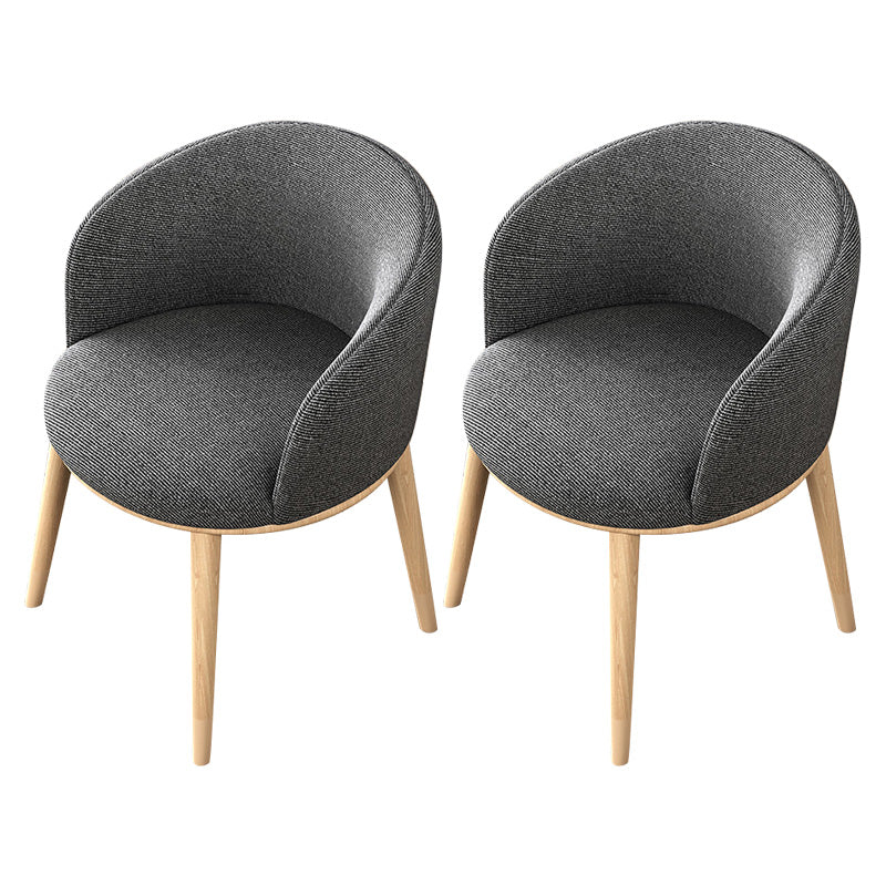 Glam Style Parsons Arm Chair Indoor Dining Chair with Metal Base