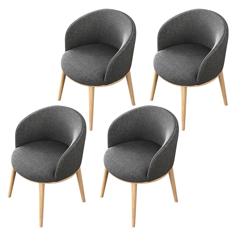 Glam Style Parsons Arm Chair Indoor Dining Chair with Metal Base