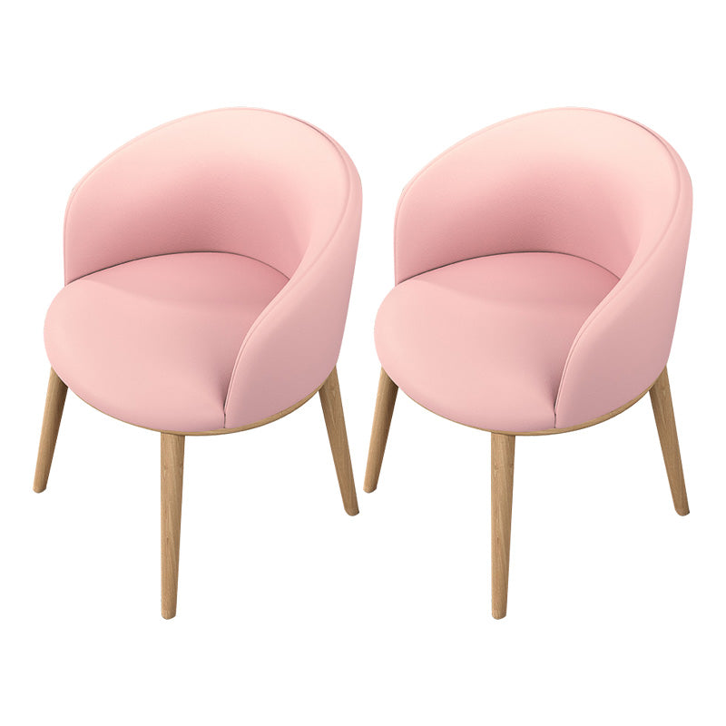 Glam Style Parsons Arm Chair Indoor Dining Chair with Metal Base