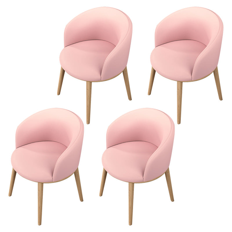 Glam Style Parsons Arm Chair Indoor Dining Chair with Metal Base