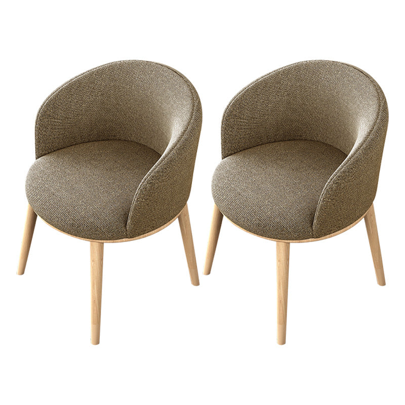 Glam Style Parsons Arm Chair Indoor Dining Chair with Metal Base