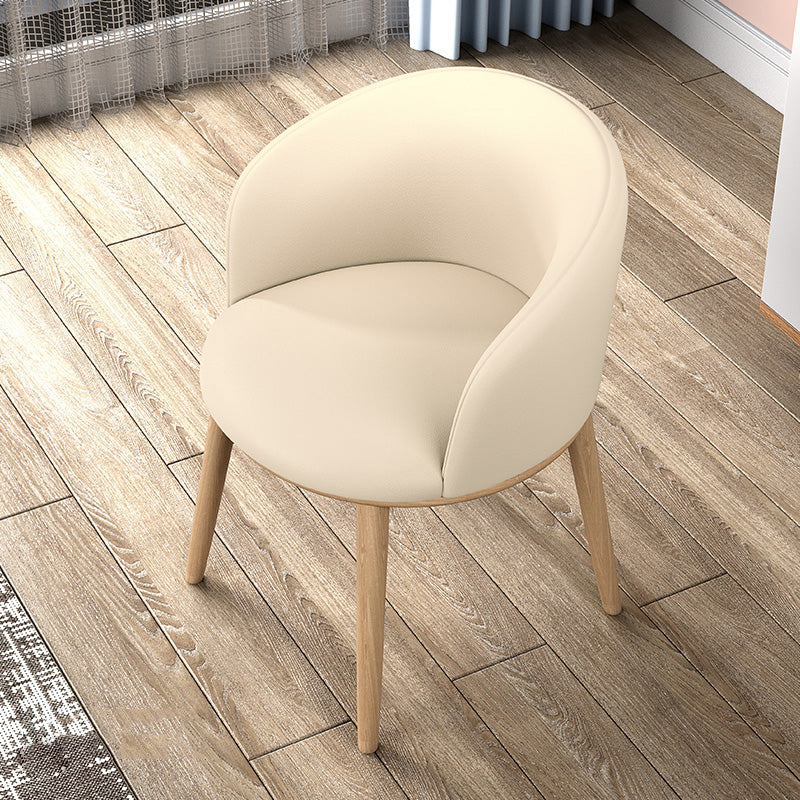 Glam Style Parsons Arm Chair Indoor Dining Chair with Metal Base