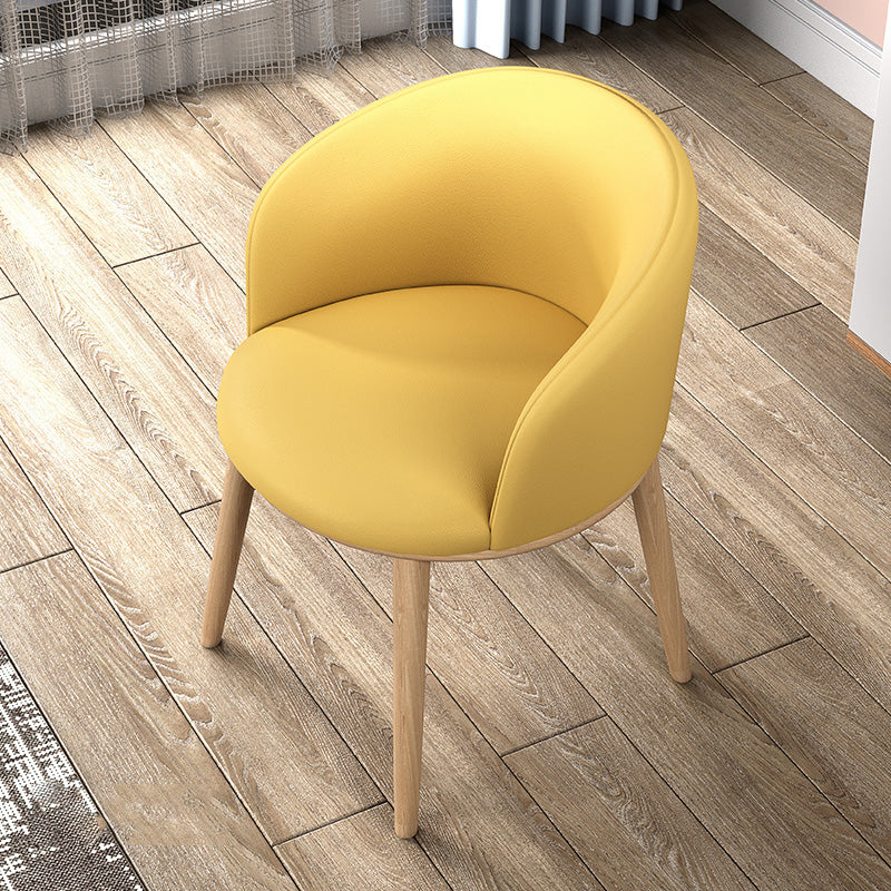 Glam Style Parsons Arm Chair Indoor Dining Chair with Metal Base