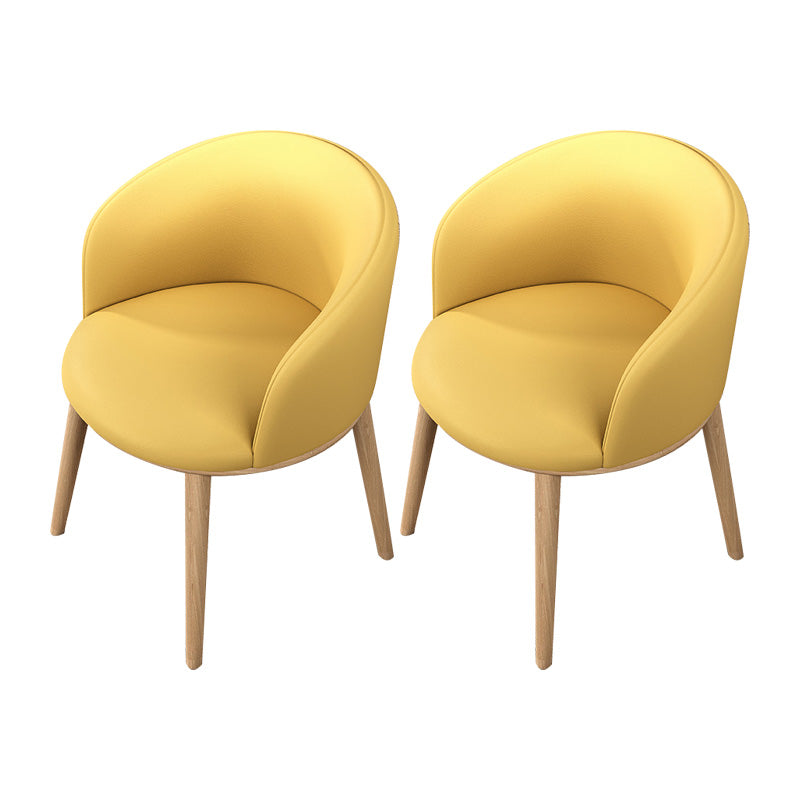 Glam Style Parsons Arm Chair Indoor Dining Chair with Metal Base