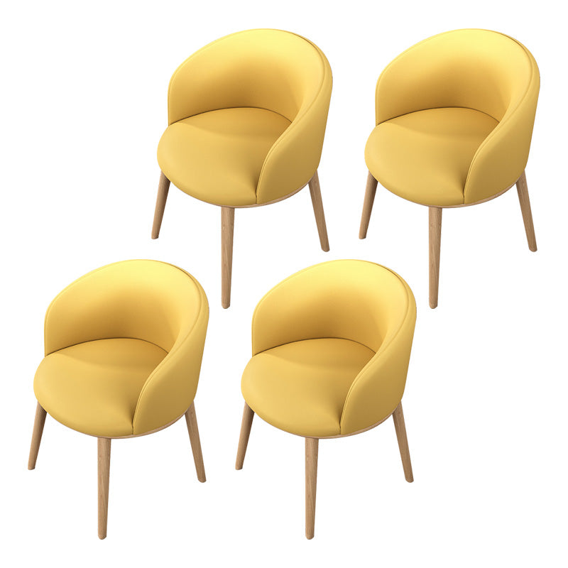 Glam Style Parsons Arm Chair Indoor Dining Chair with Metal Base
