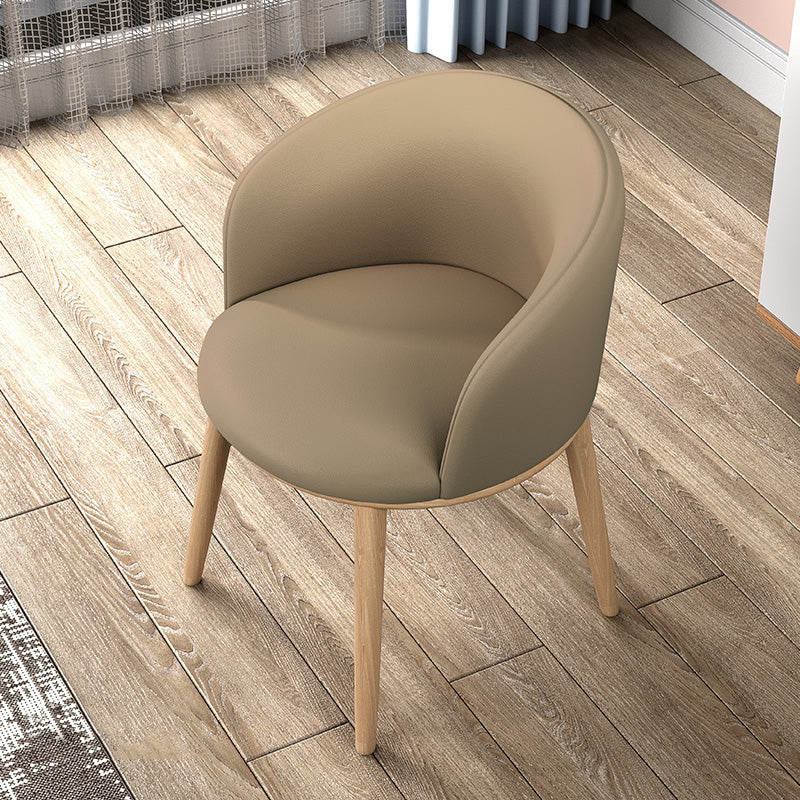 Glam Style Parsons Arm Chair Indoor Dining Chair with Metal Base