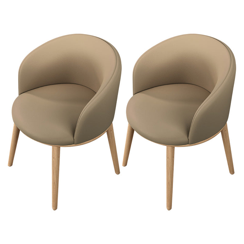 Glam Style Parsons Arm Chair Indoor Dining Chair with Metal Base