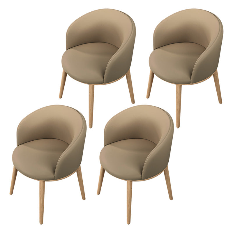 Glam Style Parsons Arm Chair Indoor Dining Chair with Metal Base