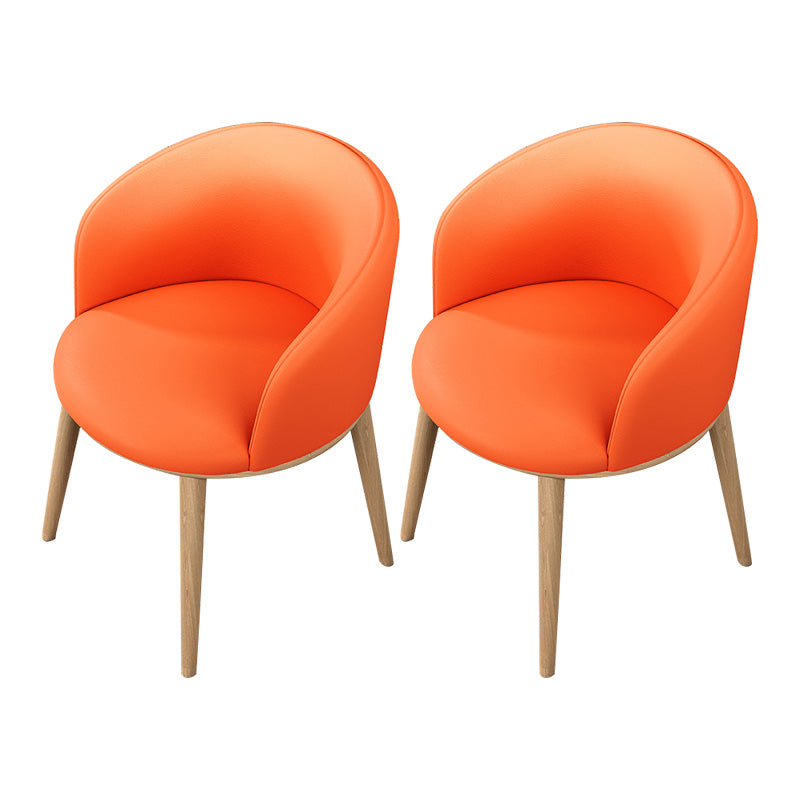Glam Style Parsons Arm Chair Indoor Dining Chair with Metal Base