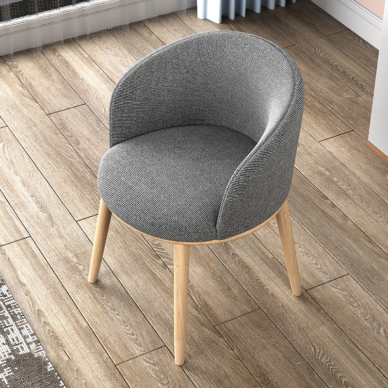 Glam Style Parsons Arm Chair Indoor Dining Chair with Metal Base
