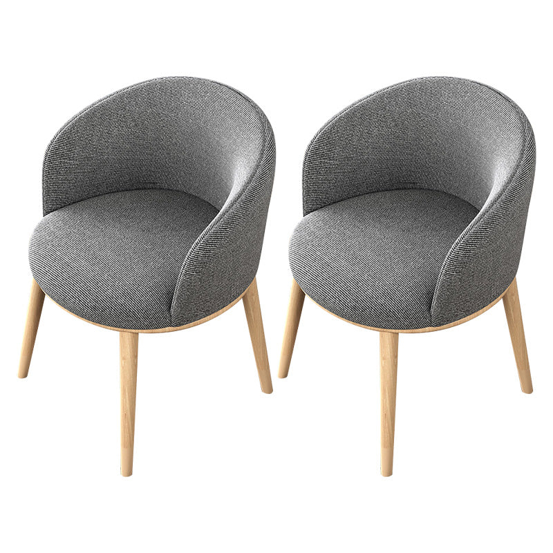 Glam Style Parsons Arm Chair Indoor Dining Chair with Metal Base