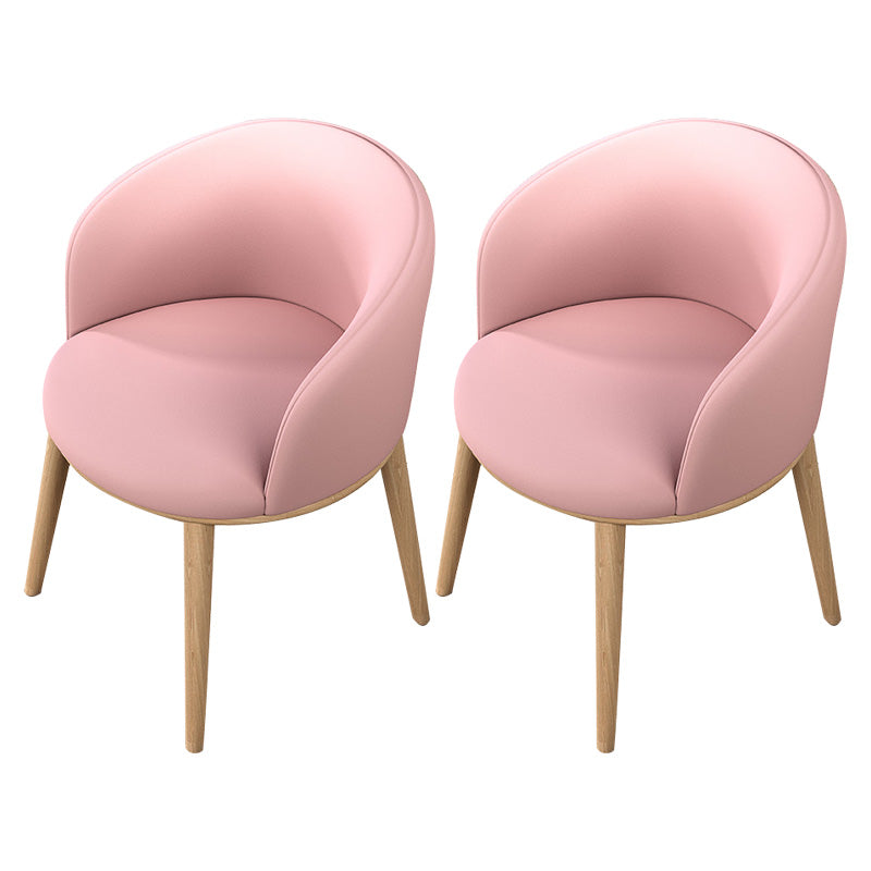 Glam Style Parsons Arm Chair Indoor Dining Chair with Metal Base