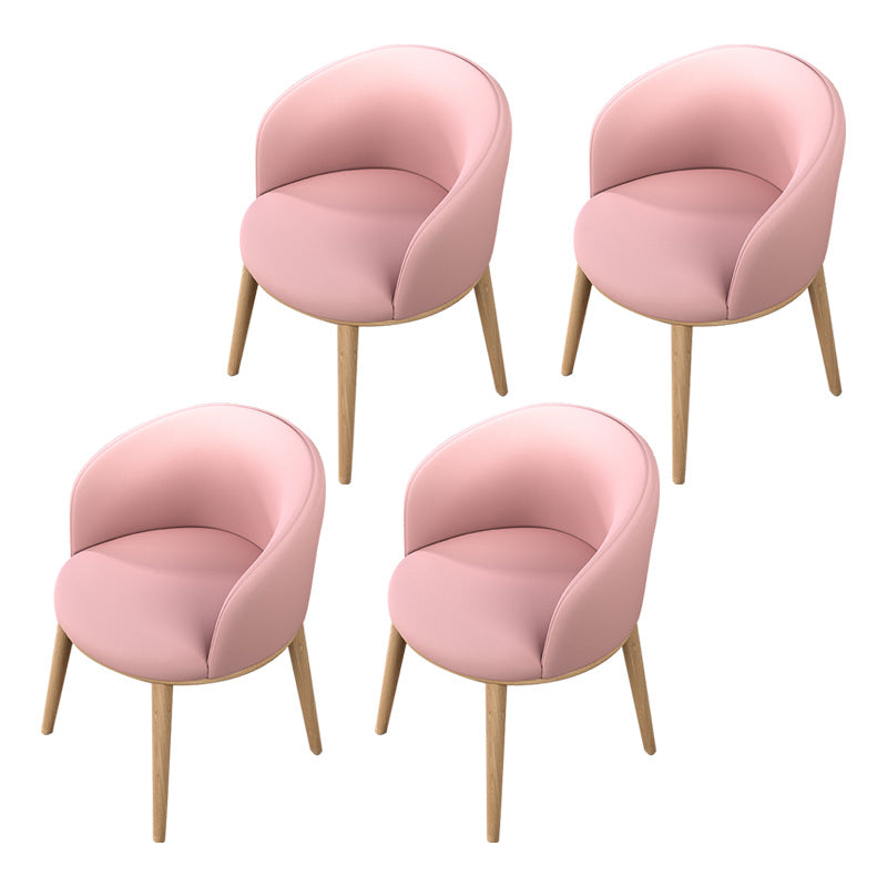 Glam Style Parsons Arm Chair Indoor Dining Chair with Metal Base