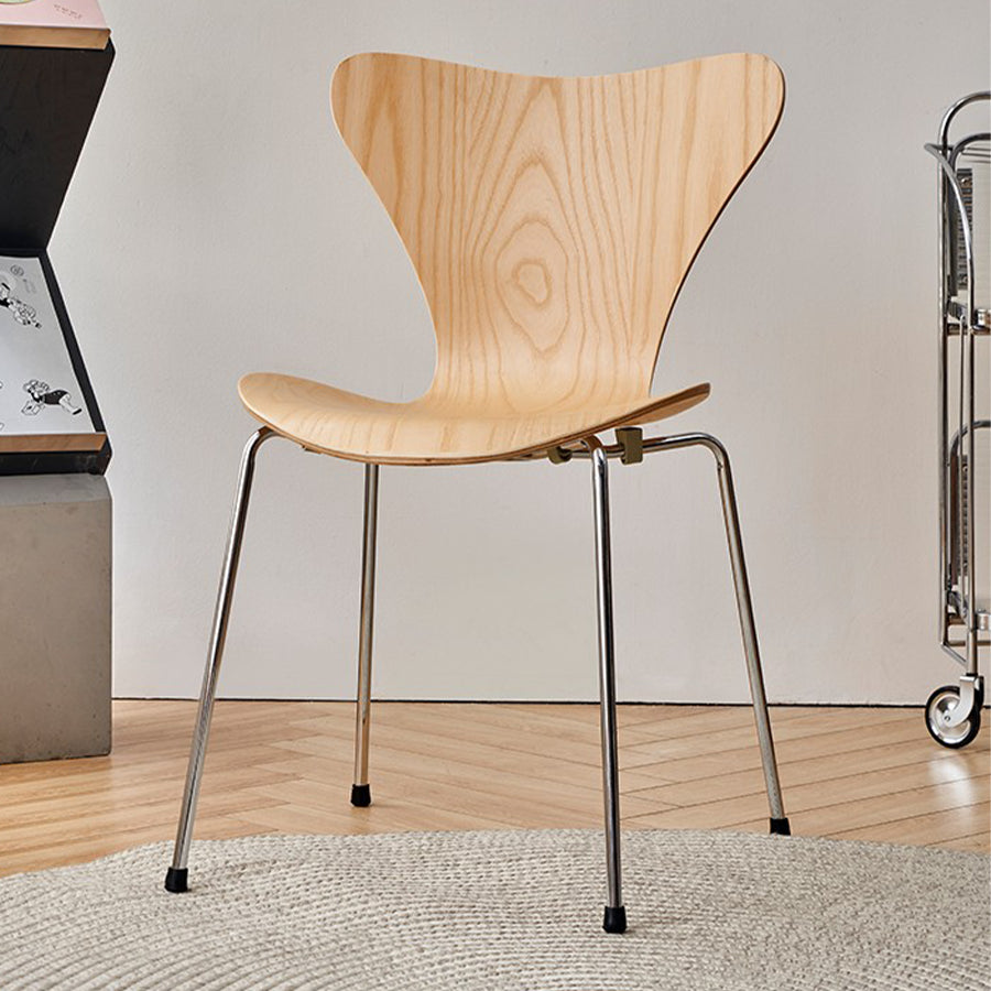 Modern Style Side Chair Wooden Indoor 19.29" Wide Dining Chair