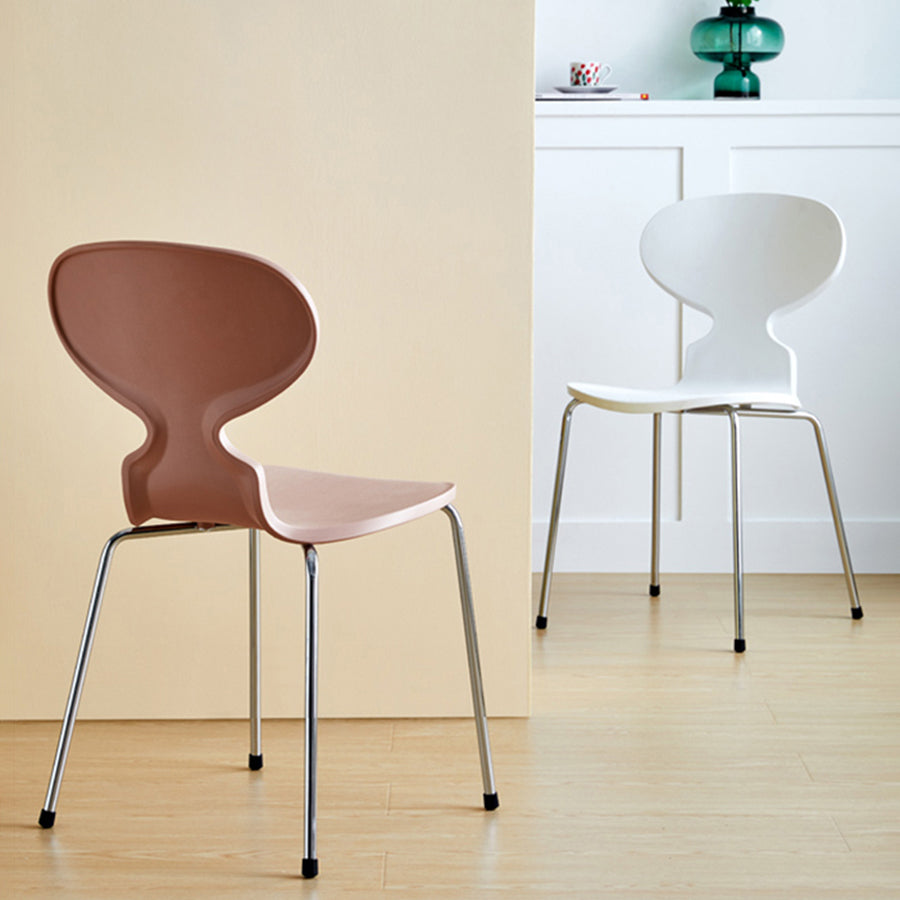 Modern Style Side Chair Plastic Metal Dining Chair for Home Use