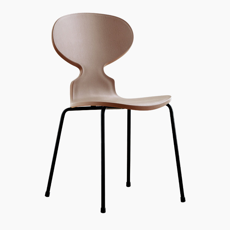 Modern Style Side Chair Plastic Metal Dining Chair for Home Use