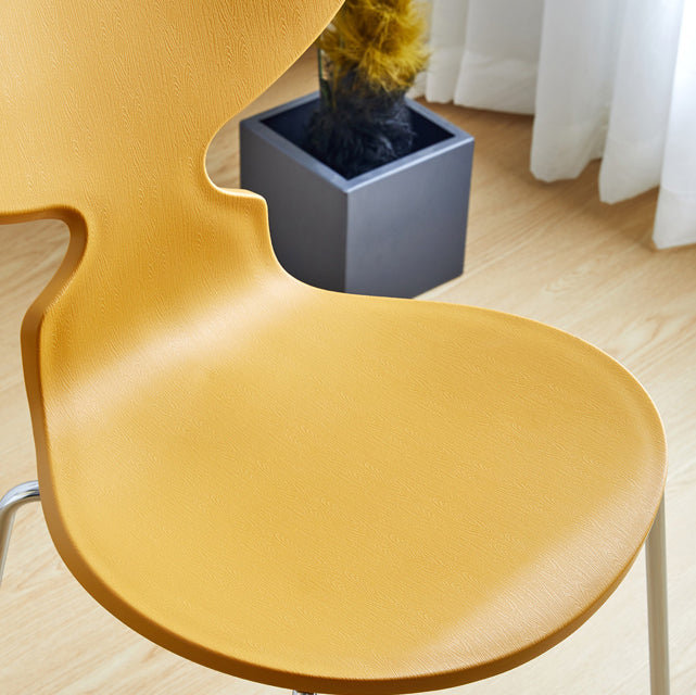 Modern Style Side Chair Plastic Metal Dining Chair for Home Use