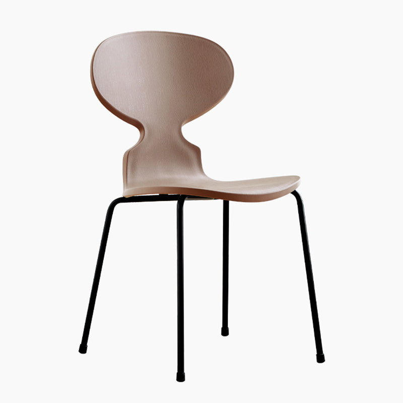 Modern Style Side Chair Plastic Metal Dining Chair for Home Use