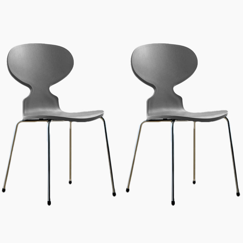 Modern Style Side Chair Plastic Metal Dining Chair for Home Use