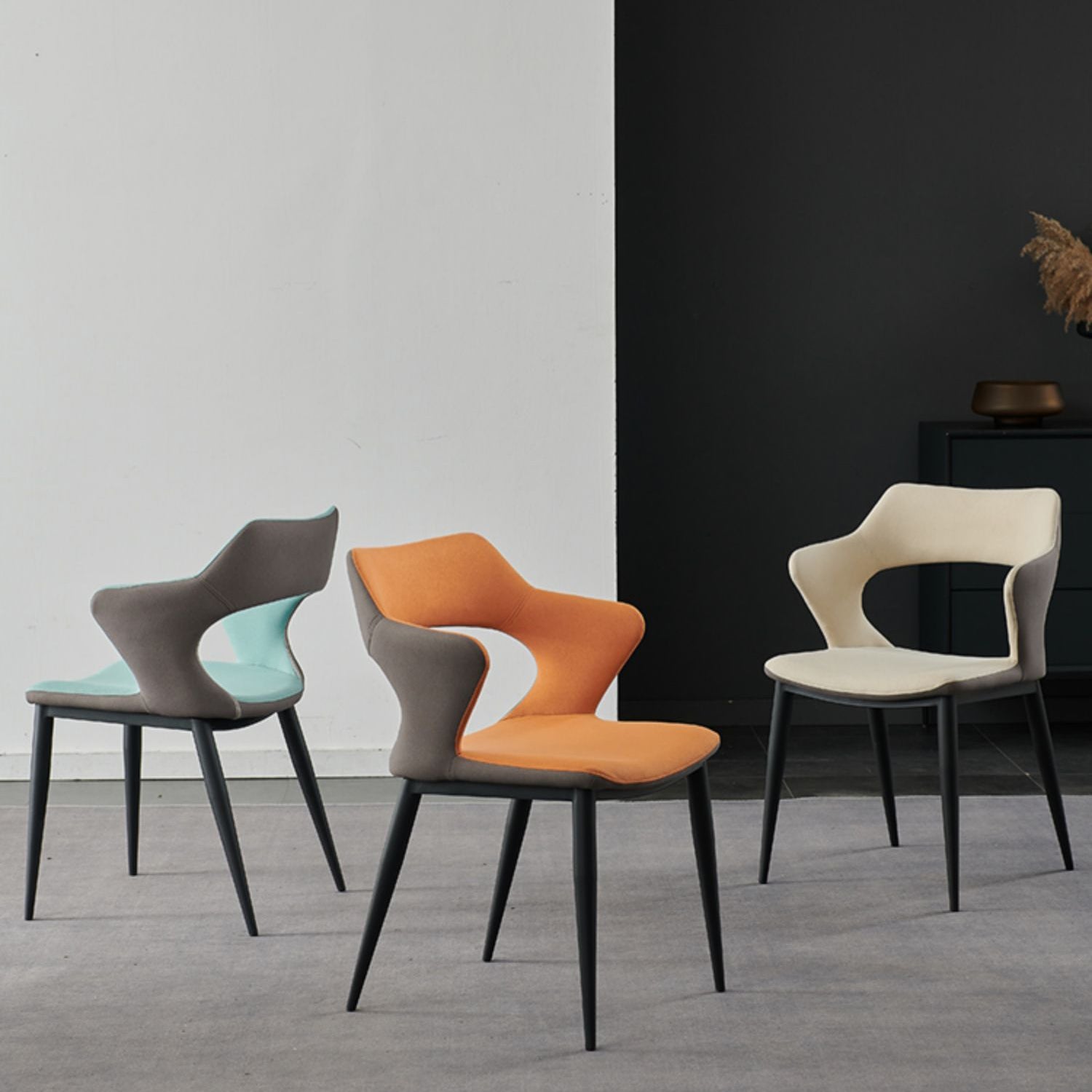 Contemporary Dining Room Arm Chairs Faux Leather Dining Chairs