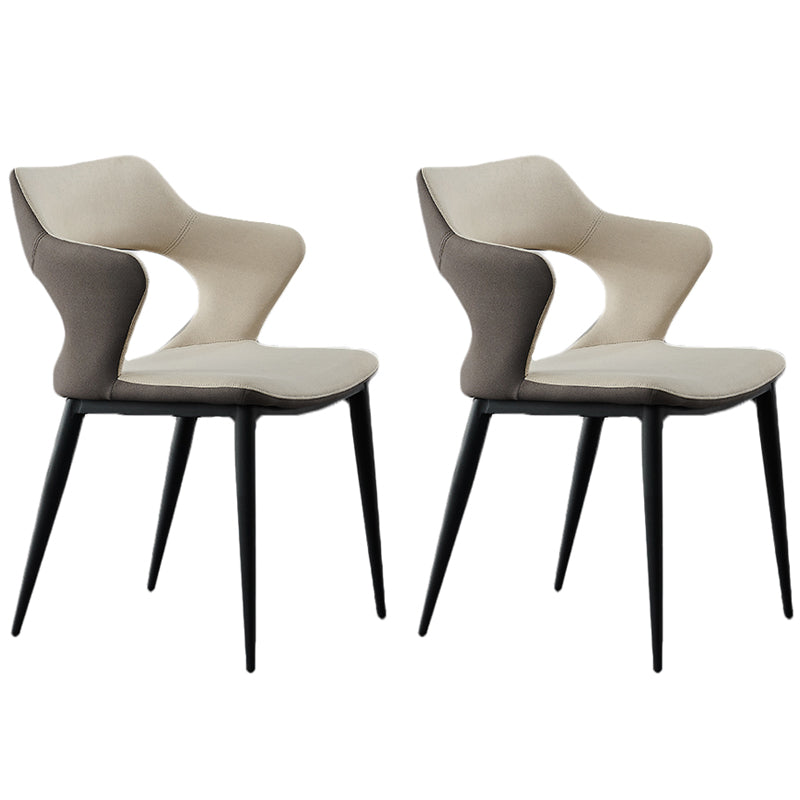 Contemporary Dining Room Arm Chairs Faux Leather Dining Chairs