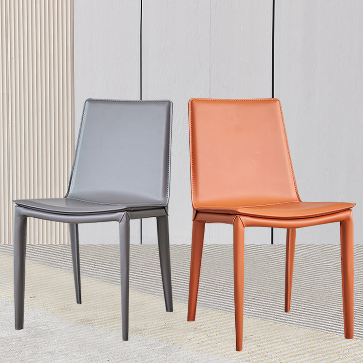 Modern Style Side Chair Faux Leather Dining Chair for Dining Room