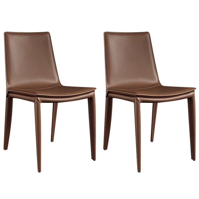 Modern Style Side Chair Faux Leather Dining Chair for Dining Room