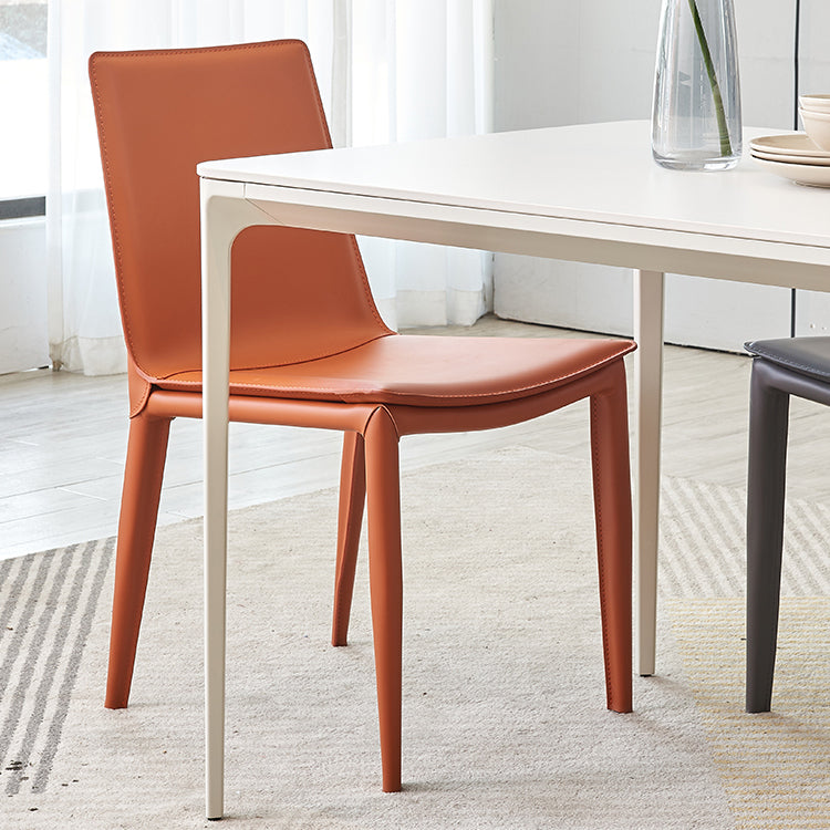 Modern Style Side Chair Faux Leather Dining Chair for Dining Room