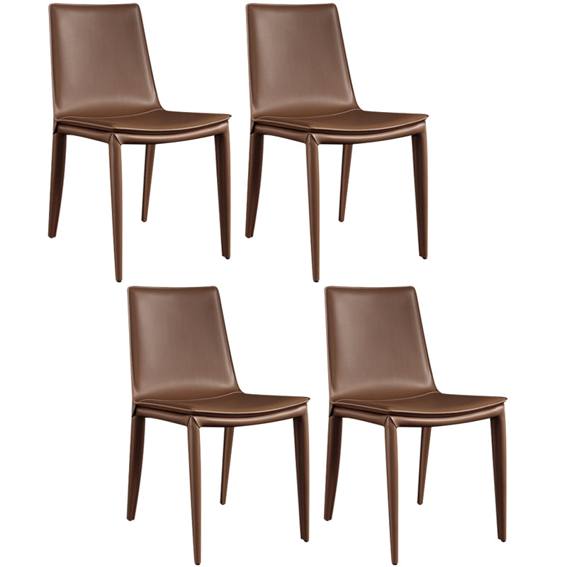 Modern Style Side Chair Faux Leather Dining Chair for Dining Room