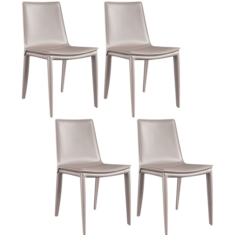 Modern Style Side Chair Faux Leather Dining Chair for Dining Room