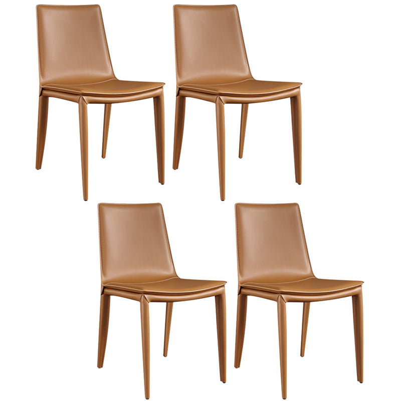 Modern Style Side Chair Faux Leather Dining Chair for Dining Room