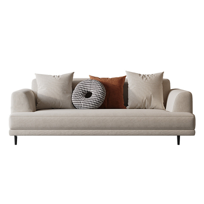 Linen Recessed Sofa Modern Arm Cushions 35.4"W Sofa for Living Room