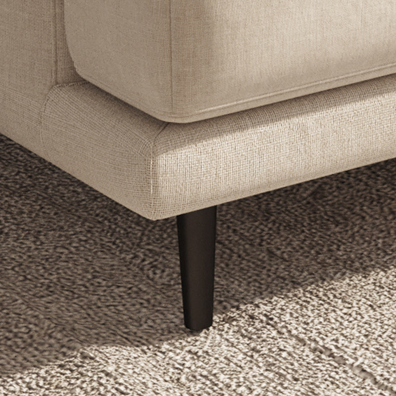 Linen Recessed Sofa Modern Arm Cushions 35.4"W Sofa for Living Room