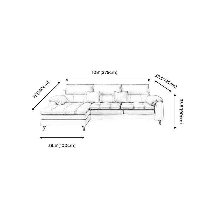 Faux leather High Back Pillow Top Arm Sofa and Sectional with Stain-Resistant