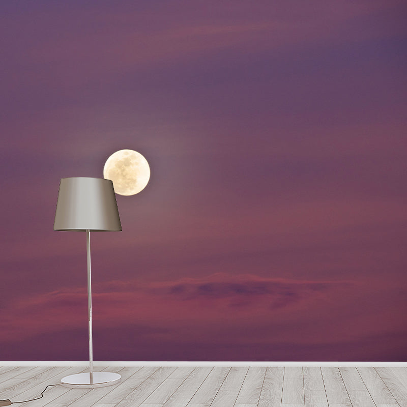 Environment Friendly Wall Mural Wallpaper Dreamy Sky Sitting Room Wall Mural