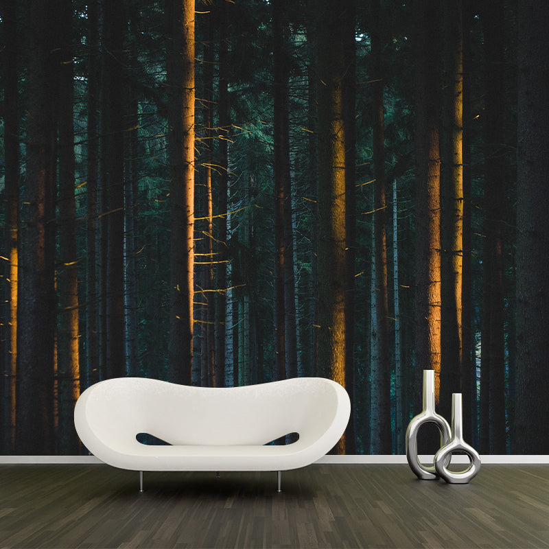 Woods Stain Resistant Wall Mural Washable Wallpaper Sitting Room Wall Mural