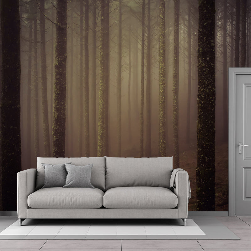 Photography Stain Resistant Mural Wallpaper Forest Living Room Wall Mural