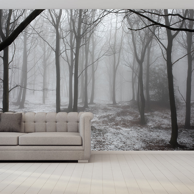 Photography Stain Resistant Mural Wallpaper Forest Living Room Wall Mural